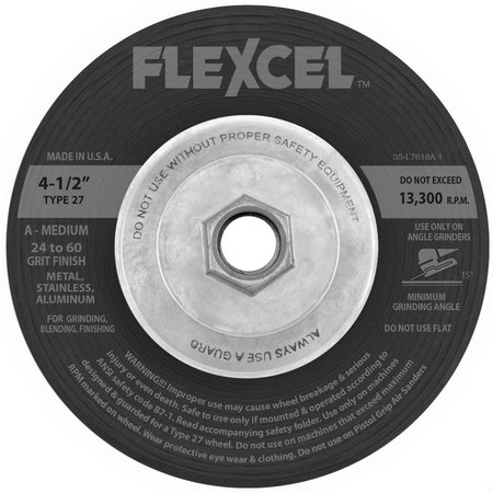 FLEXOVIT SEMI-FLEXIBLE GRIND & FINISH WHEEL S6900H